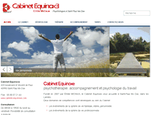Tablet Screenshot of cabinet-equinoxe.com